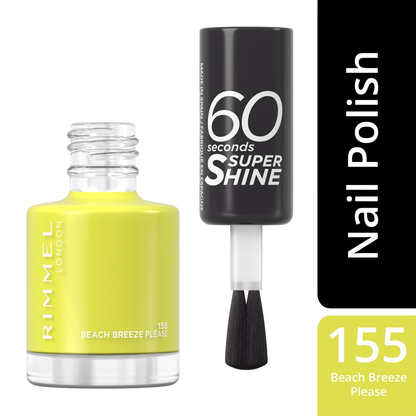 60 Seconds Super Shine Nail Polish 8ml 155 Beach Breeze Please|8ml