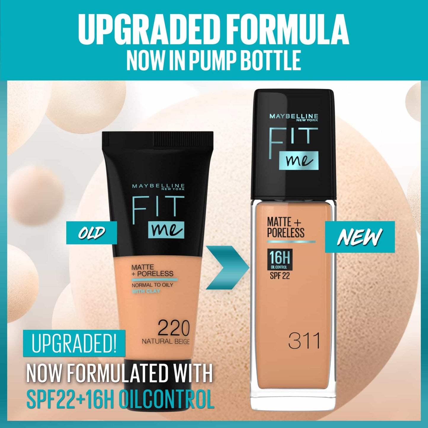 Fit Me Matte+Poreless Liquid Foundation with SPF22 30ml 30ml