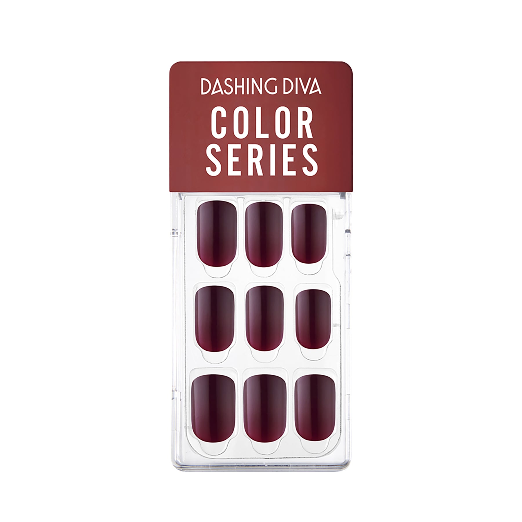 Magic Press Press-on Nails Burgundy Plum