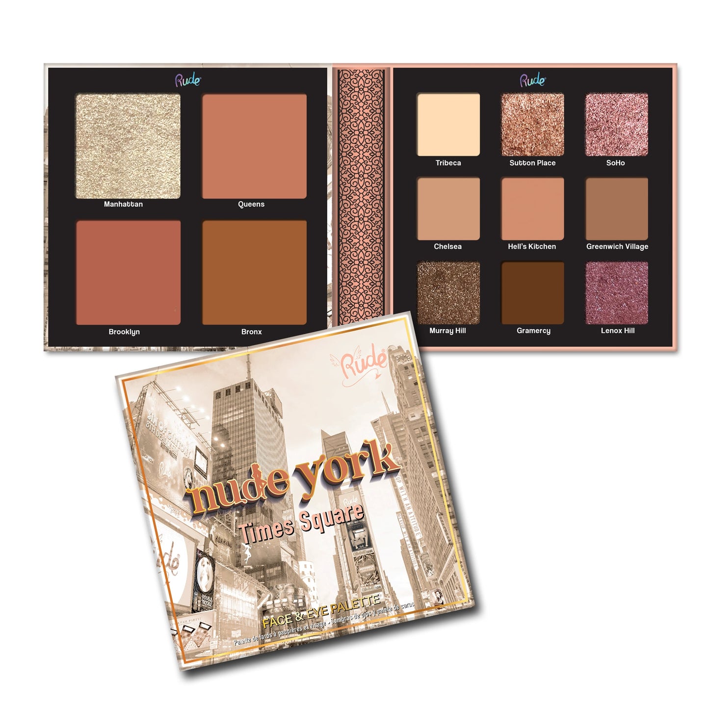 York Face & Eye Palette - 13 shades York|25.3g