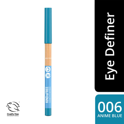 Kind & Free Clean Eyeliner Pencil 1.1g 006 Anime Blue|1.1g