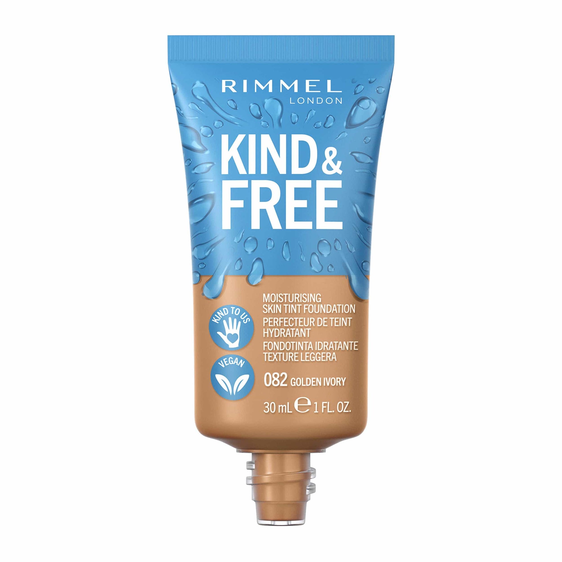 KIND & FREE Moisturising Skin Tint Foundation 30ml 82 Golden Ivory|30ml