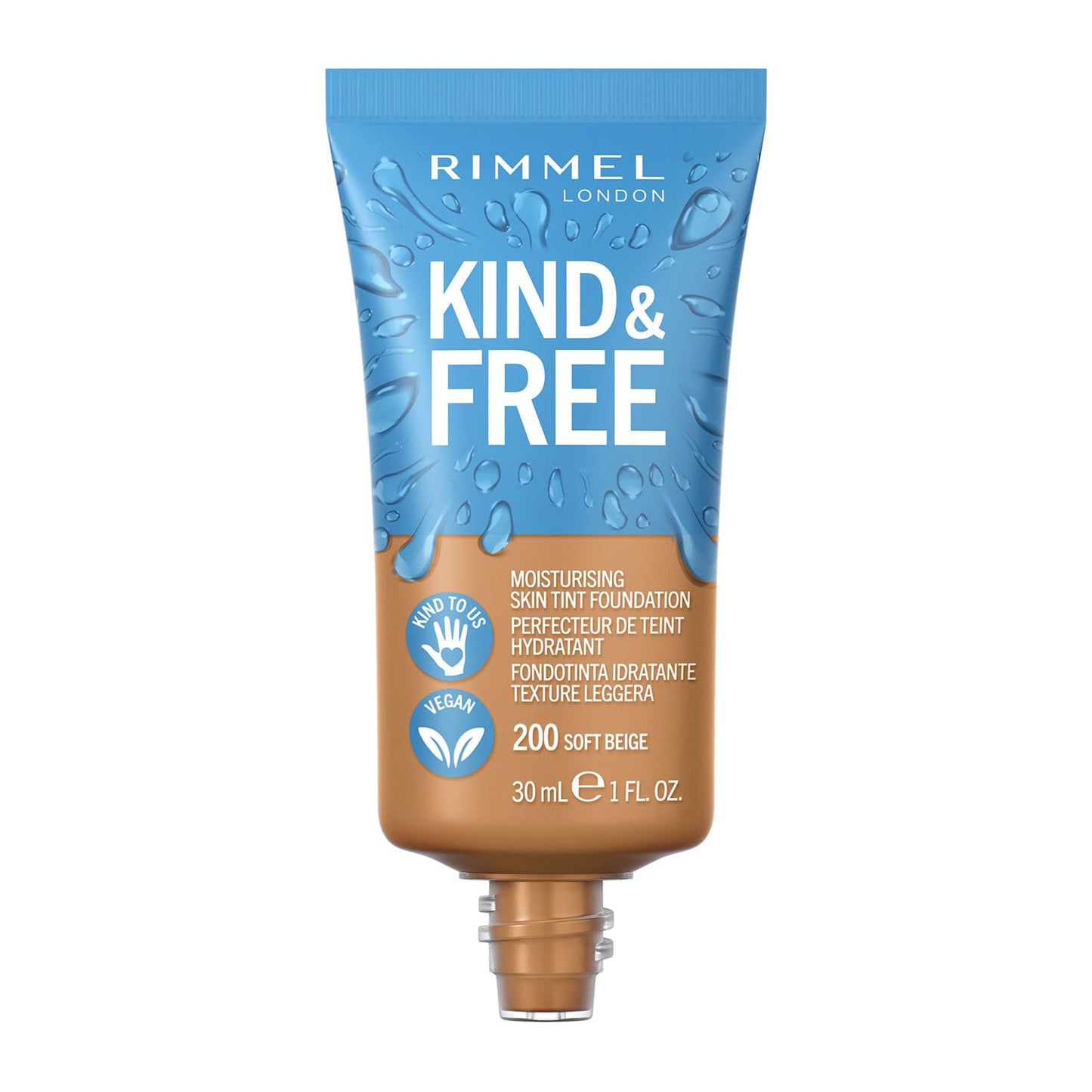 KIND & FREE Moisturising Skin Tint Foundation 30ml 200 Soft Beige|30ml