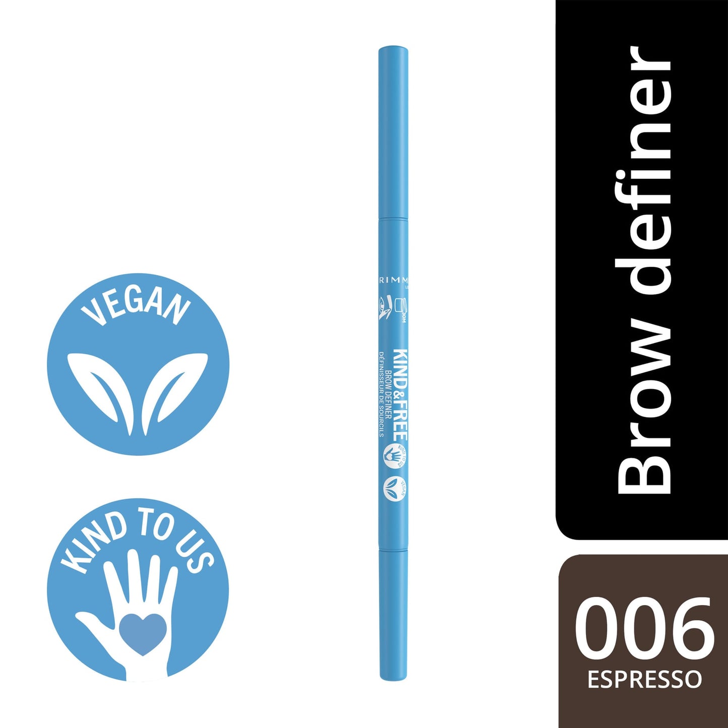 KIND & FREE Brow Definer 8g 006 Espresso|8g