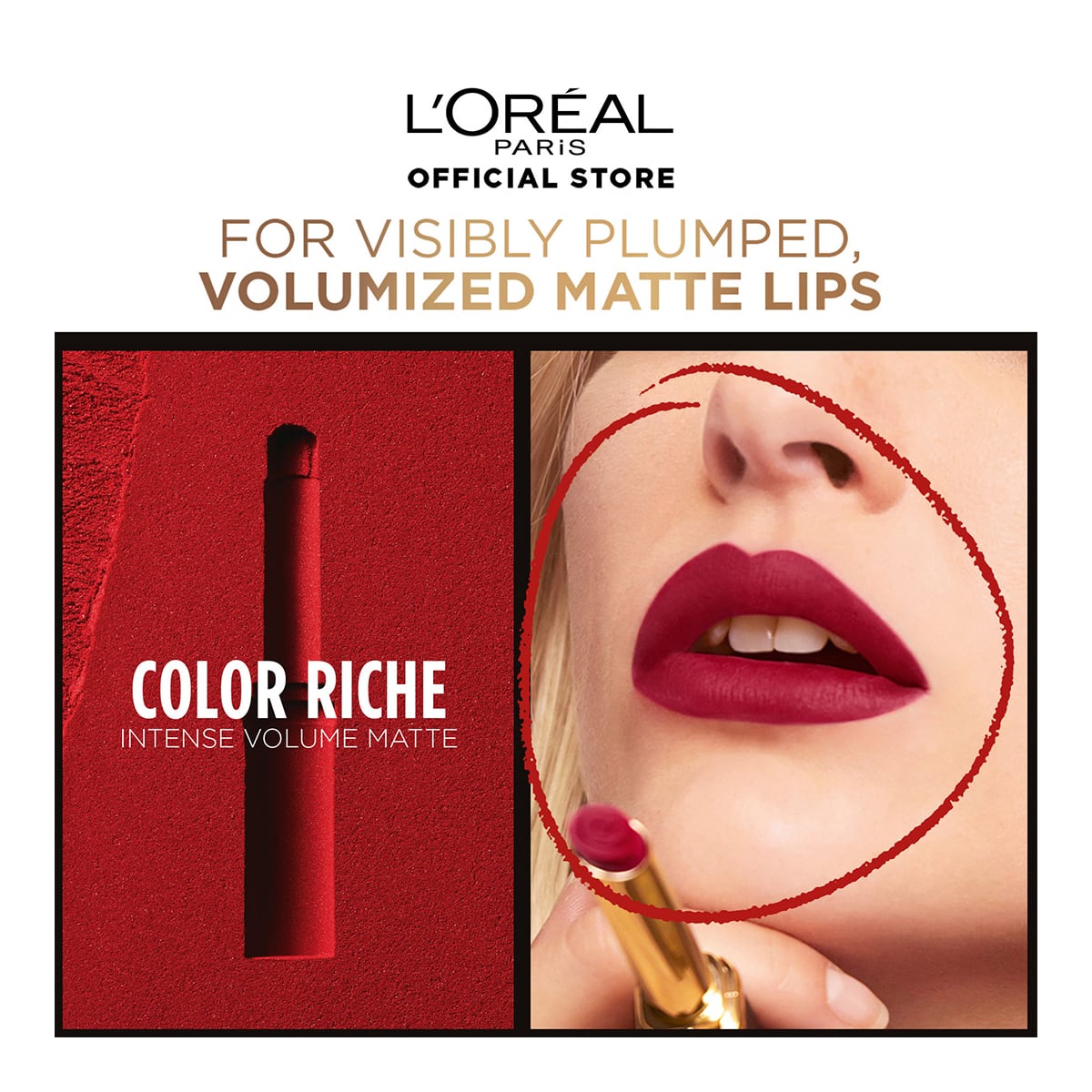 L'Oreal Paris Color Riche Intense Volume Matte Lipstick 1.8g Light Oolong|1.8g