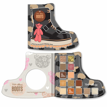 Rude x Koi Footwear Boots Collection Eyeshadow Palette - 14 shades Friend From My Dreams Teddy Bear Boots|122g