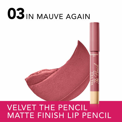 Velvet The Pencil Matte Finish Lipliner 1.8g In Mauve Again|3g