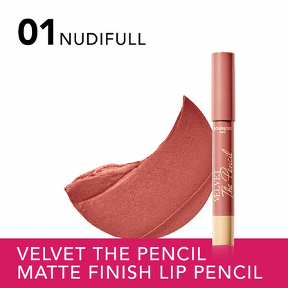 Velvet The Pencil Matte Finish Lipliner 1.8g Nudifull|3g