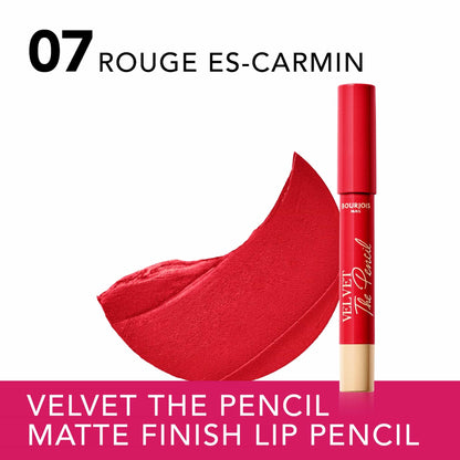 Velvet The Pencil Matte Finish Lipliner 1.8g Rouge Es-Carmin|3g