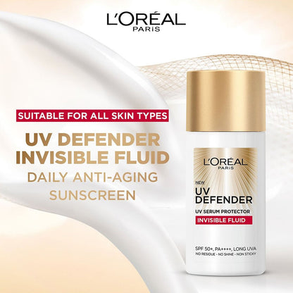 UV Defender Invisible Fluid Sunscreen SPF50+ PA++++ 50ml 50ml