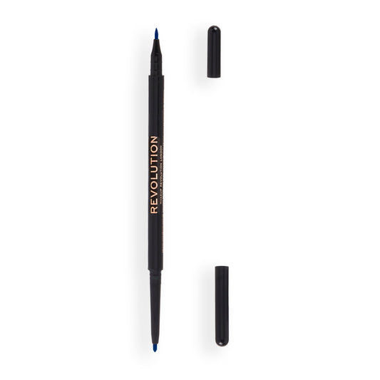 Makeup Revolution Felt & Kohl Eyeliner Blue|0.25g