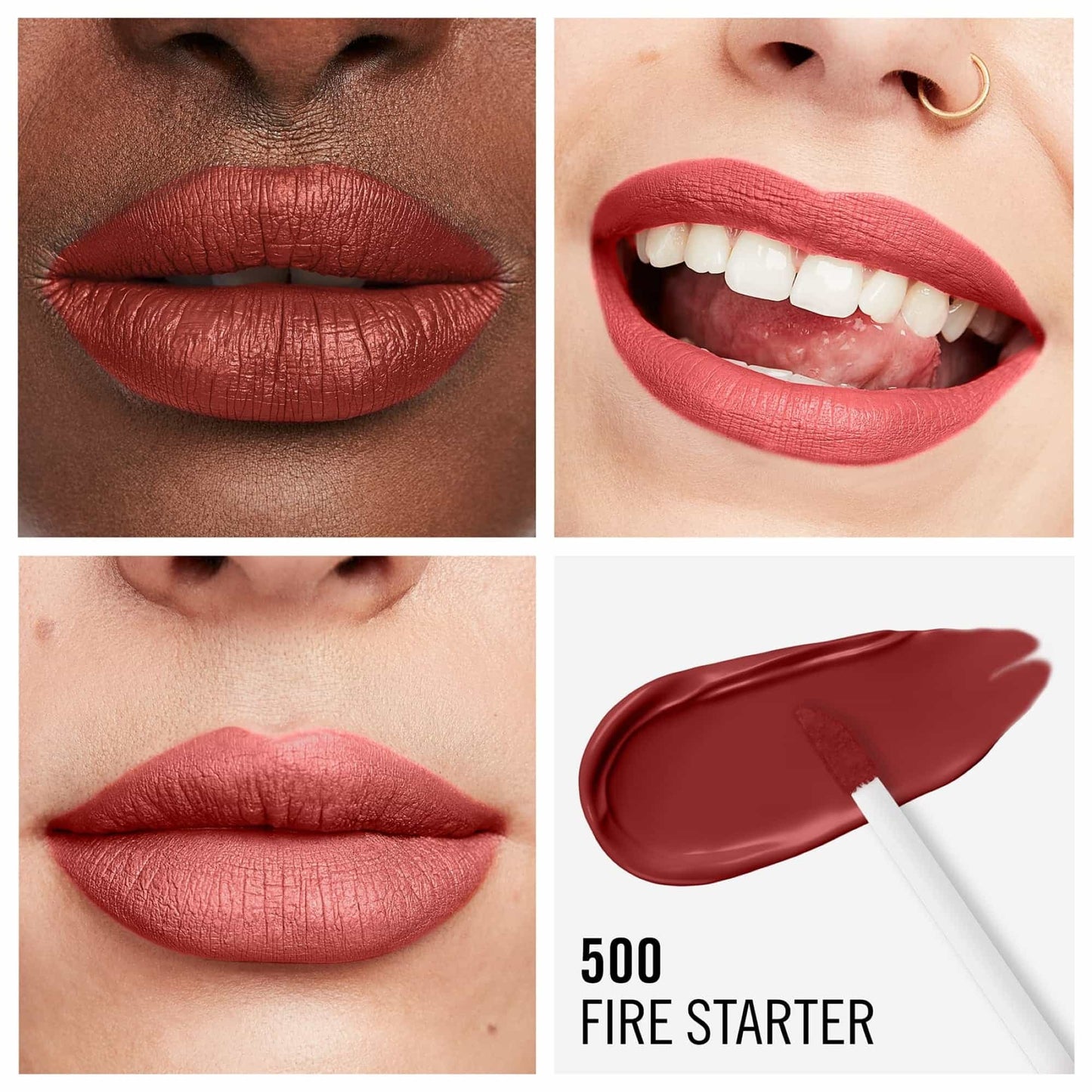 Lasting Mega Matte Liquid Lip Colour 7.4ml Fire Starter|7.4ml