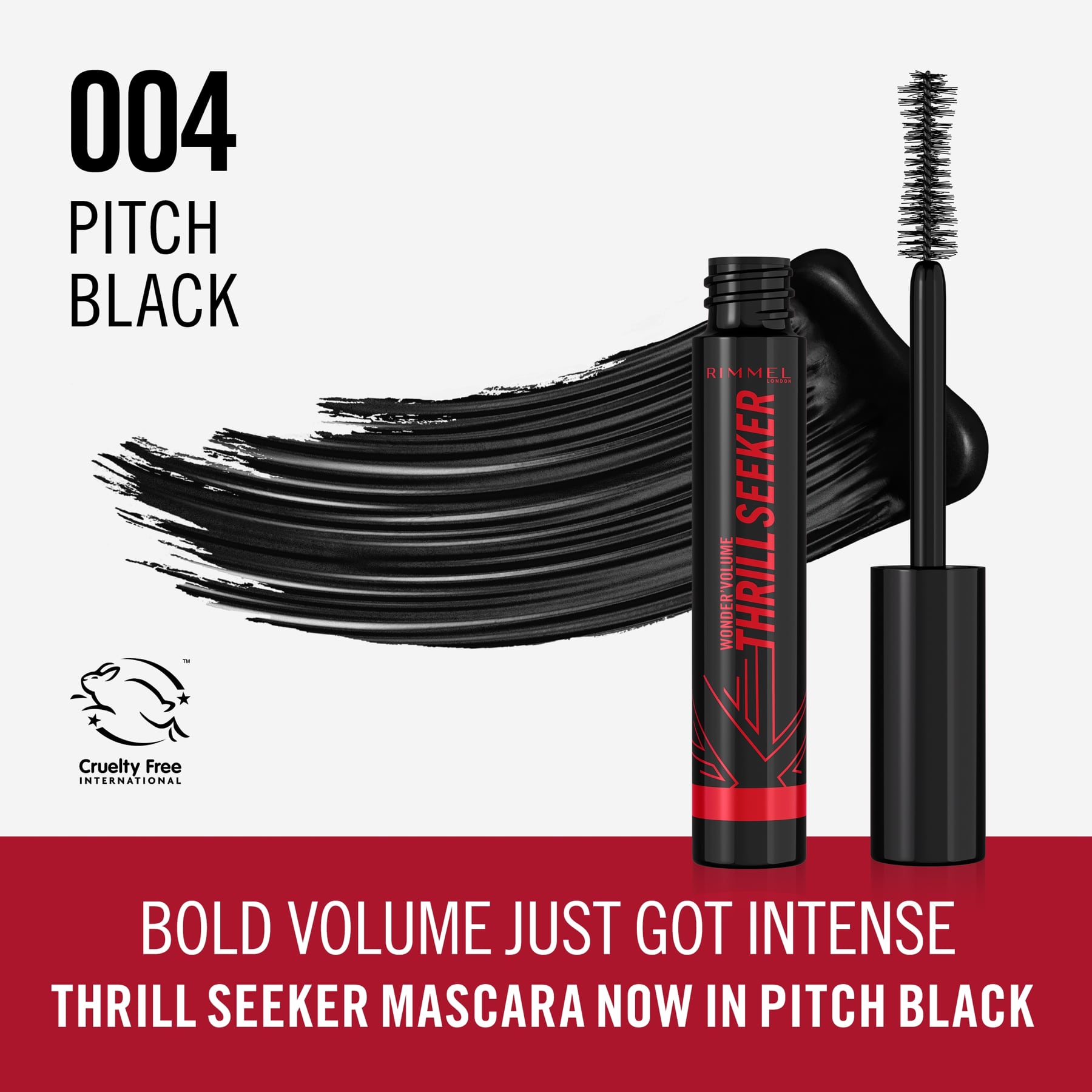 Wonder'Volume Thrill Seeker Mascara 004 Pitch Black 8ml Pitch Black|8ml