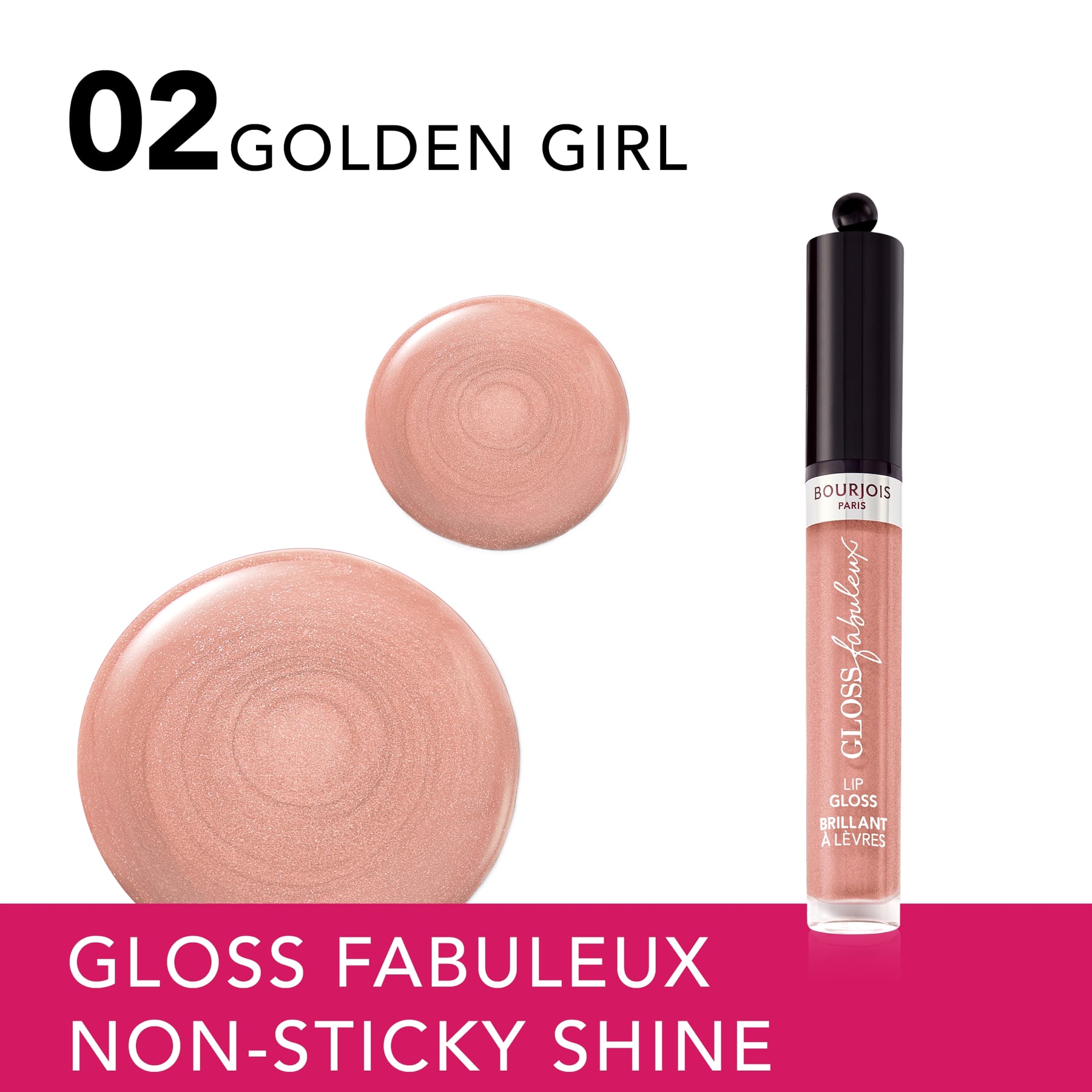 Bourjois Gloss Fabuleux Lip Gloss 3.5ml Golden Girl|3.5ml