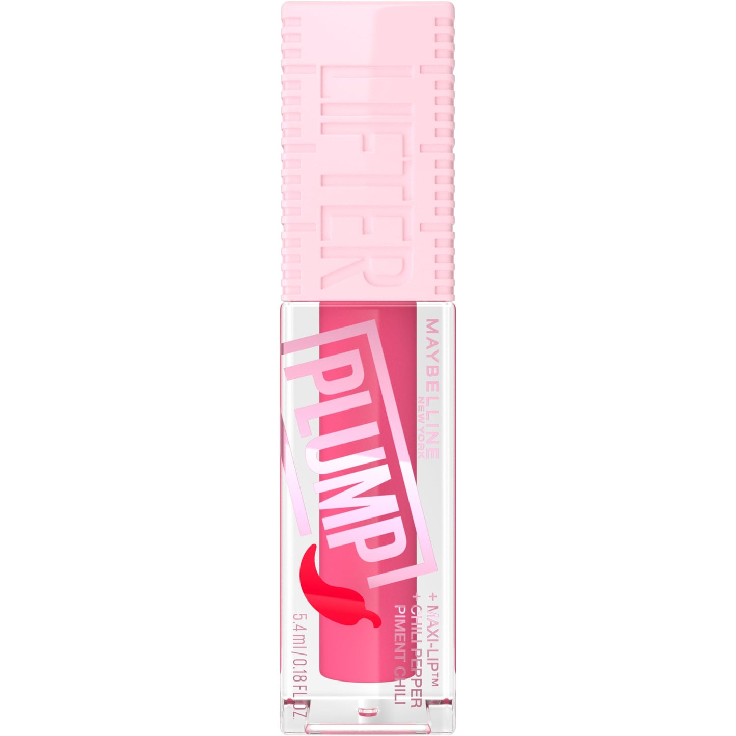 Maybelline Lifter Plump Lip Plumping Gloss with Chilli Pepper Pink Sting