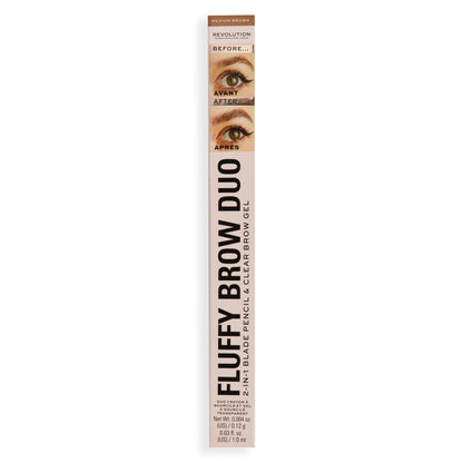 Revolution Fluffy Brow Filter Duo Medium Brown