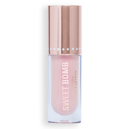 Revolution Y2K Baby Sweet Bomb Lip Gloss Vanilla Ice White Holo