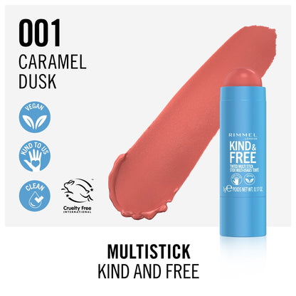 Rimmel London Kind & Free Multi-Stick 5g 001 Caramel Dusk|24.3g