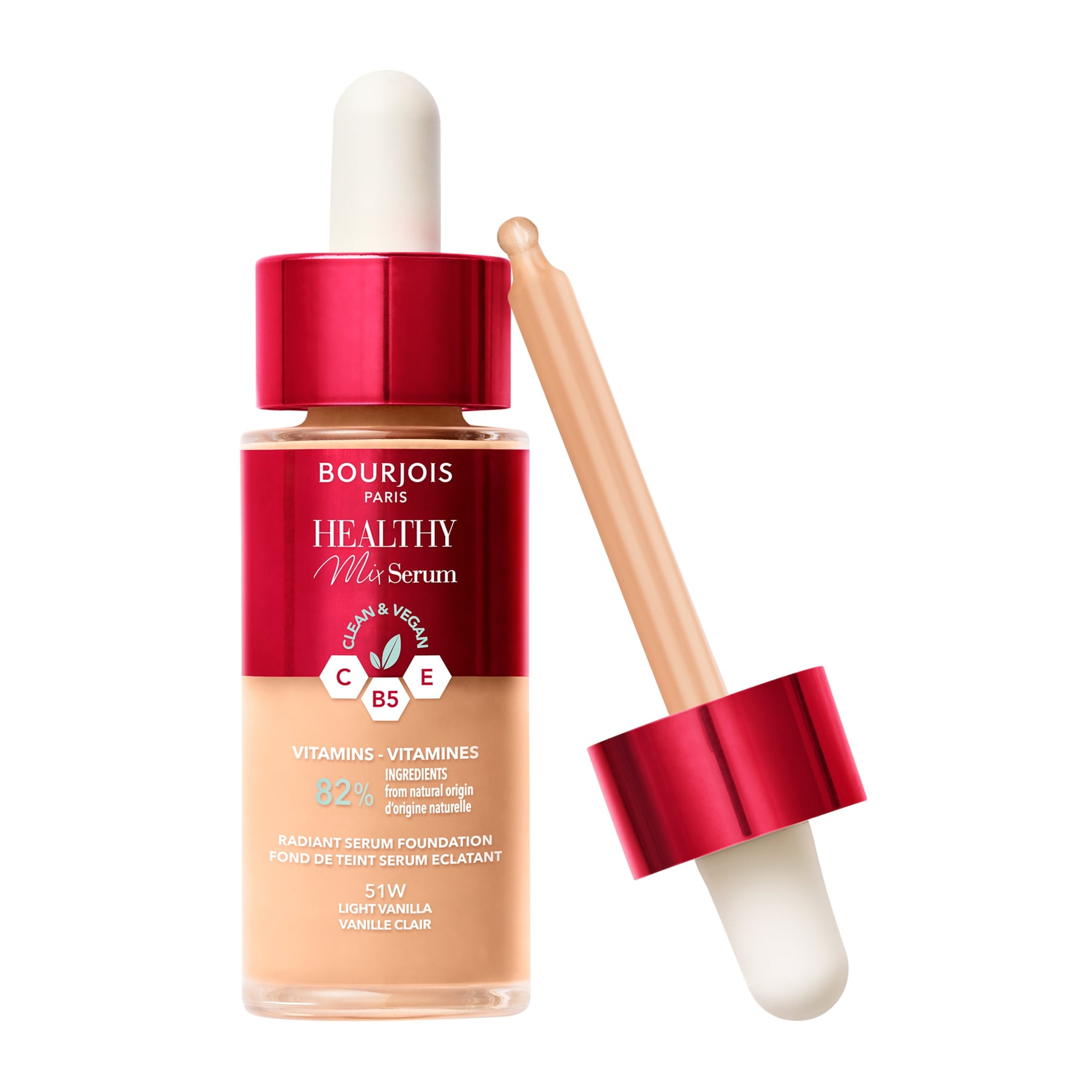 Bourjois Healthy Mix Serum Foundation 30ml 51 Light Vanilla|30ml