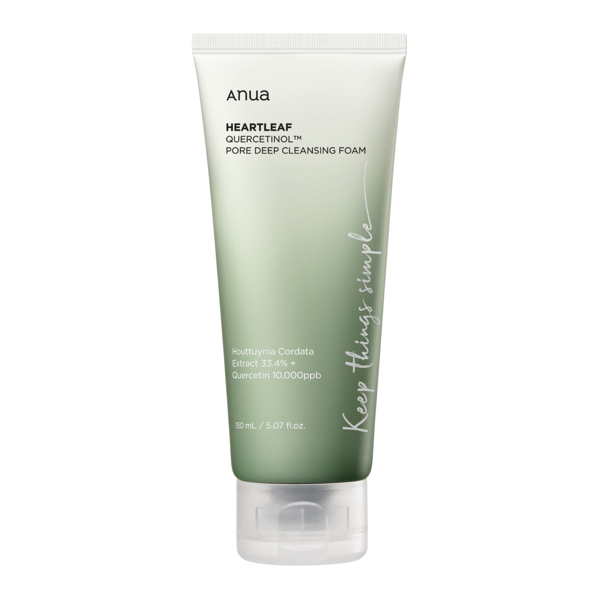 Anua Heartleaf Quercetinol Pore Deep Cleansing Foam 150ml 150ml