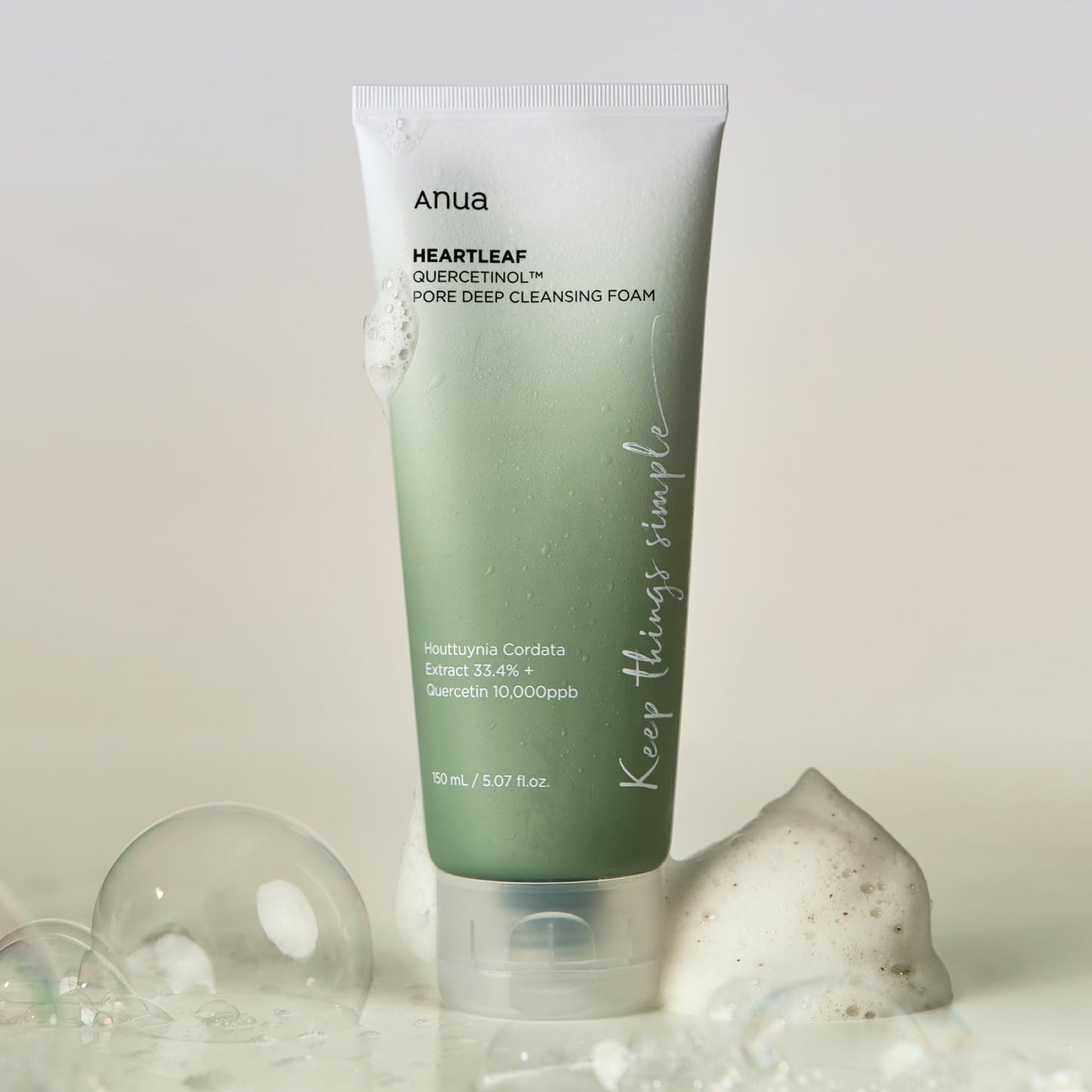 Anua Heartleaf Quercetinol Pore Deep Cleansing Foam 150ml 150ml