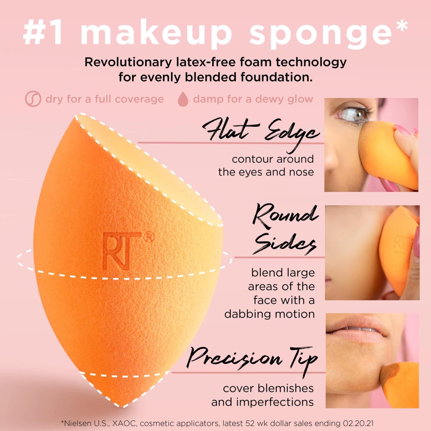 Real Techniques Miracle Complexion Sponge Duo 2pc